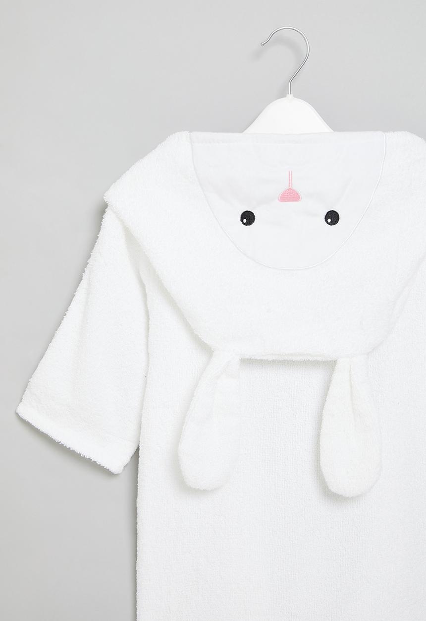 Pop Candy - Baby hooded gown - white