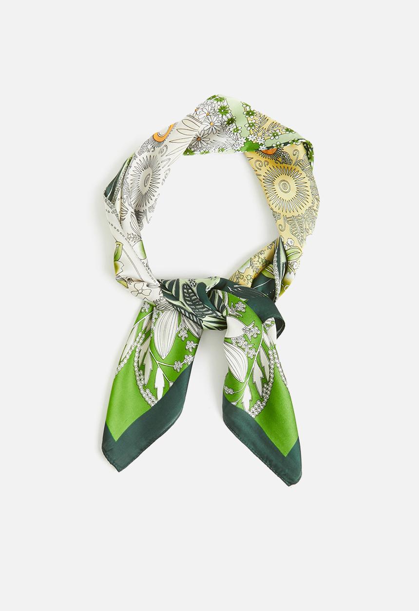 Superbalist - Floral print neckerchief - green