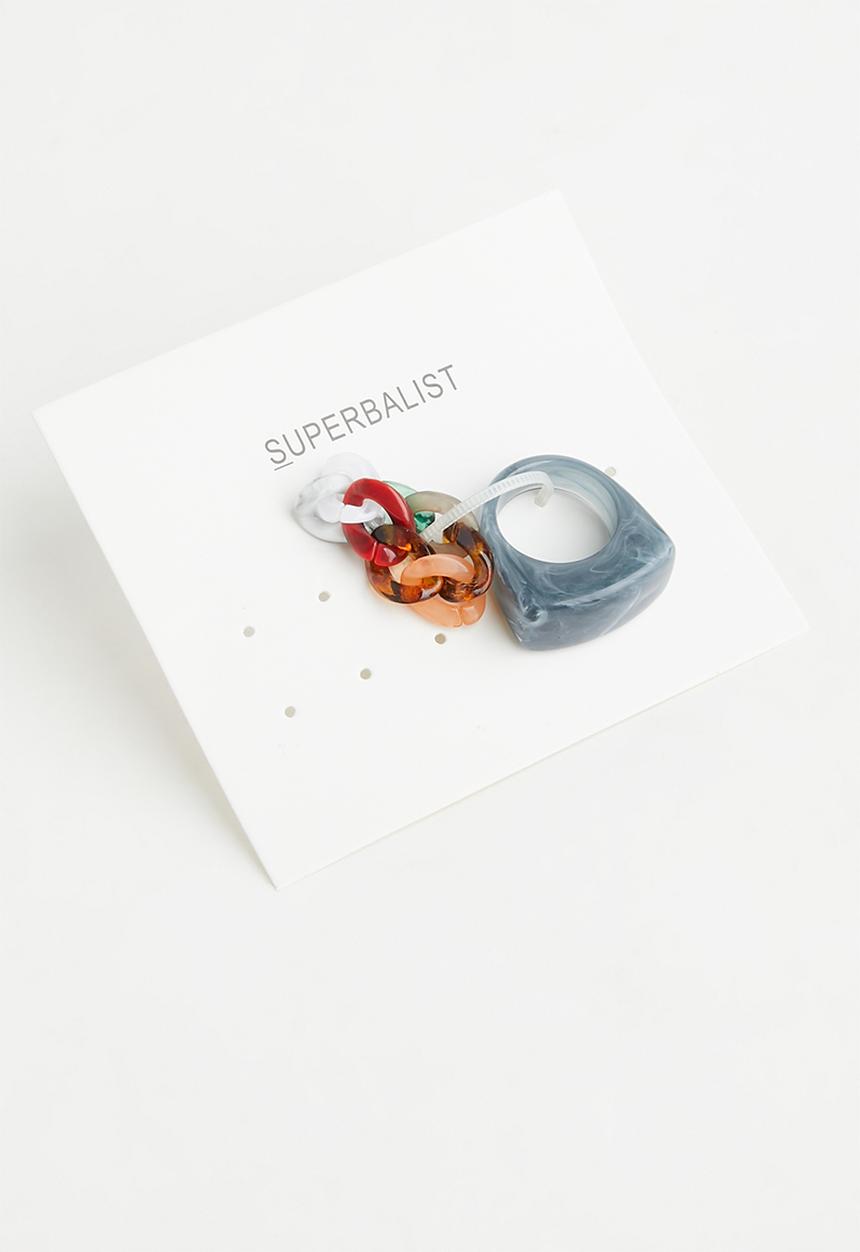 Superbalist - Rochelle ring set - multi