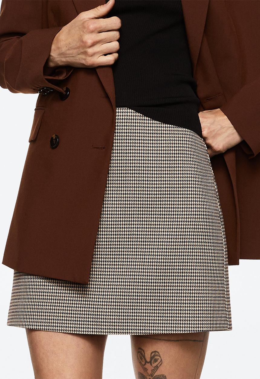 MANGO - Skirt charlott - brown