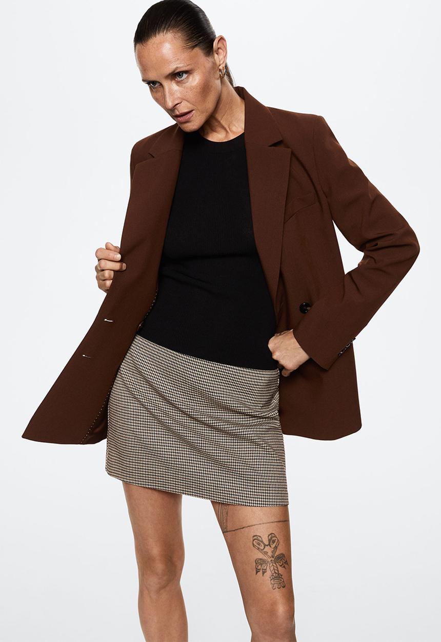 MANGO - Skirt charlott - brown