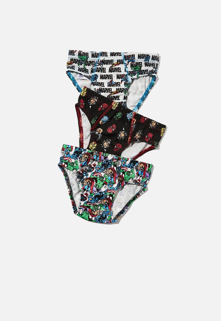 Cotton On - Boys 3 pack underwear licensed - lcn mar avengers squad/multi