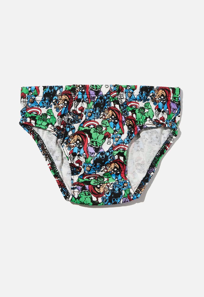 Cotton On - Boys 3 pack underwear licensed - lcn mar avengers squad/multi