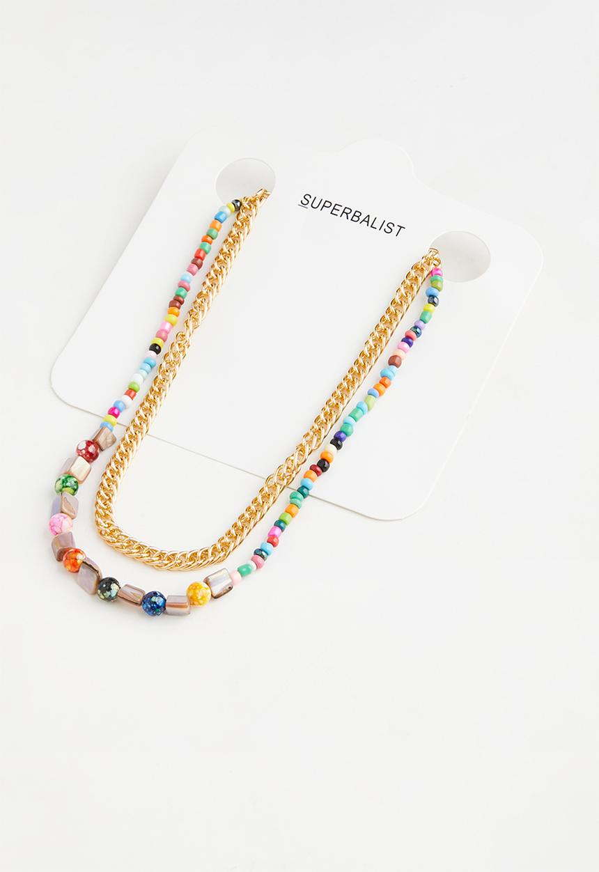 Superbalist - Rosario layered necklace - multi