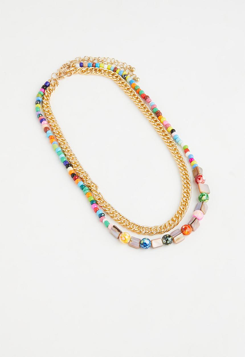 Superbalist - Rosario layered necklace - multi