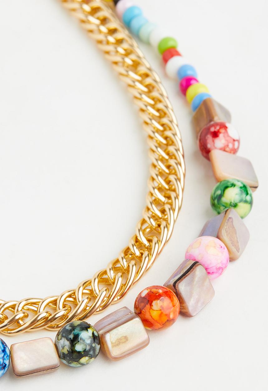 Superbalist - Rosario layered necklace - multi
