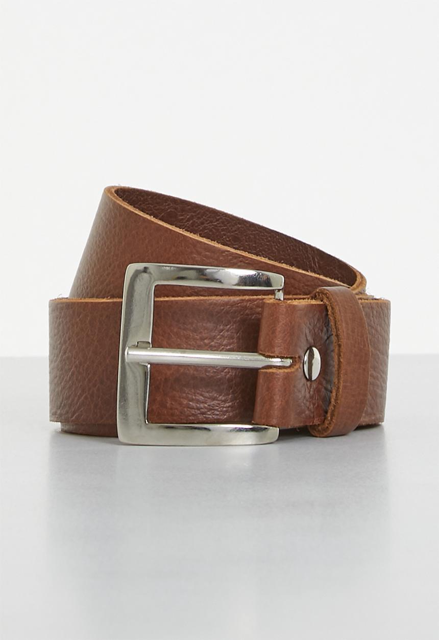Superbalist - Blaine leather belt - tobacco