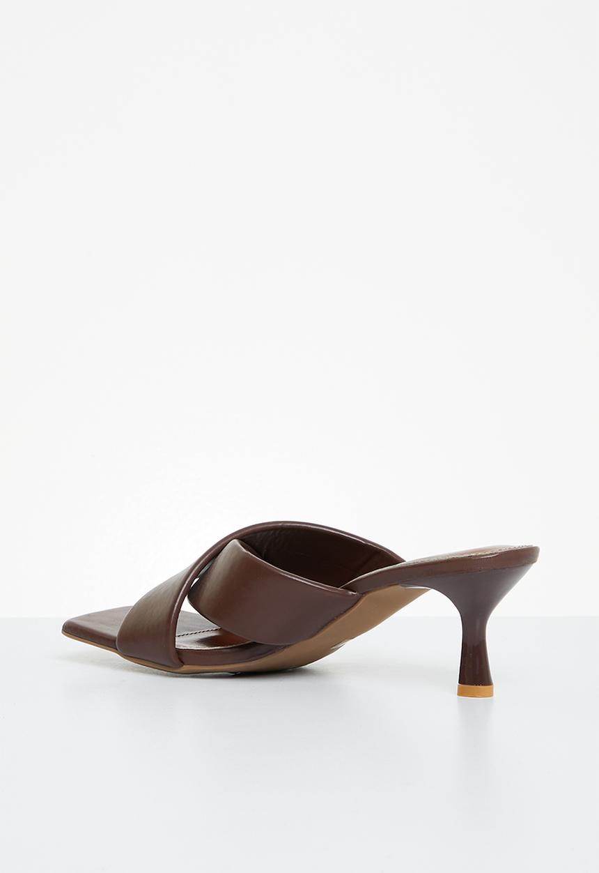 Superbalist - Ava cross-strap kitten heel - brown