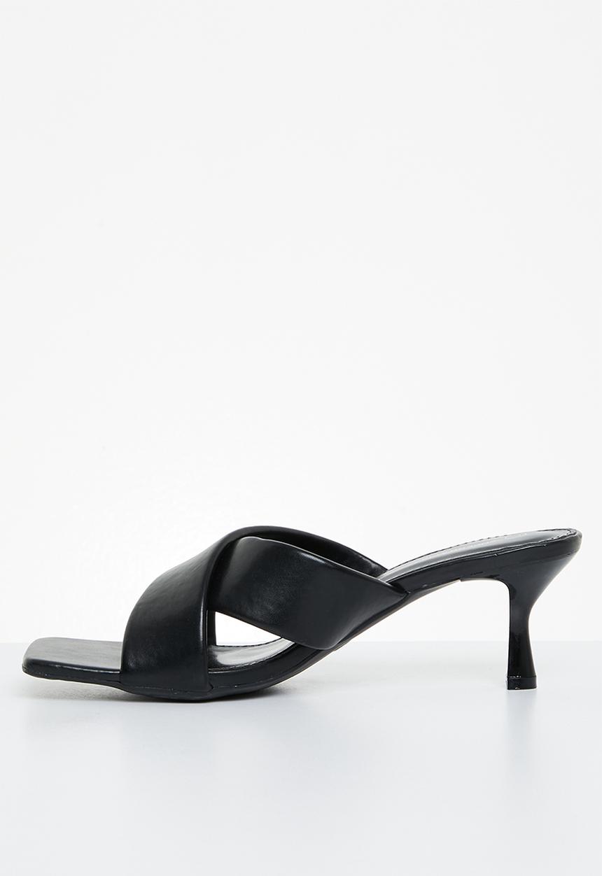 Superbalist - Ava cross-strap kitten heel - black