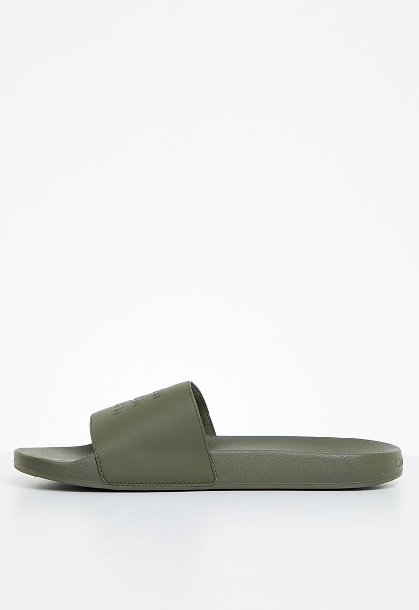 Calvin Klein - Pool slide - dark olive