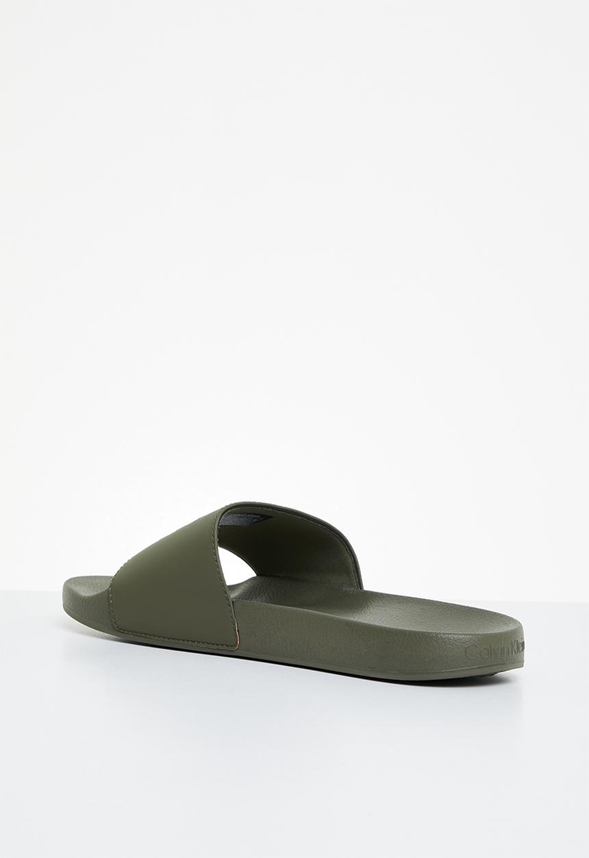 Calvin Klein - Pool slide - dark olive