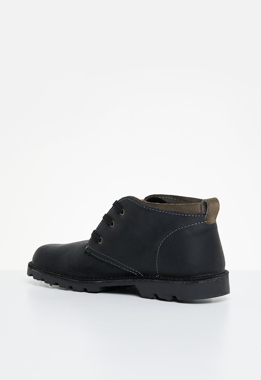 Grasshoppers - Griffin leather hiking boot - black & grey