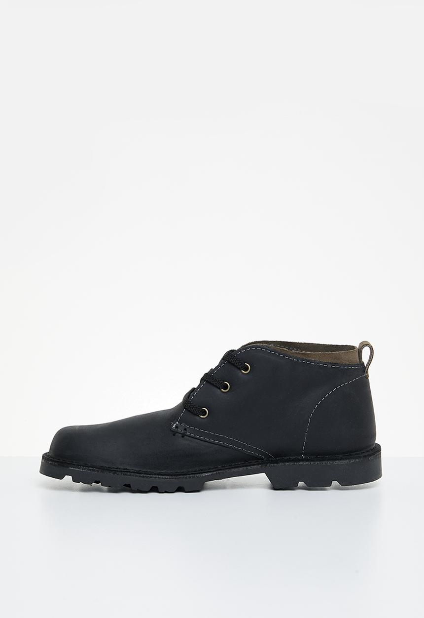 Grasshoppers - Griffin leather hiking boot - black & grey