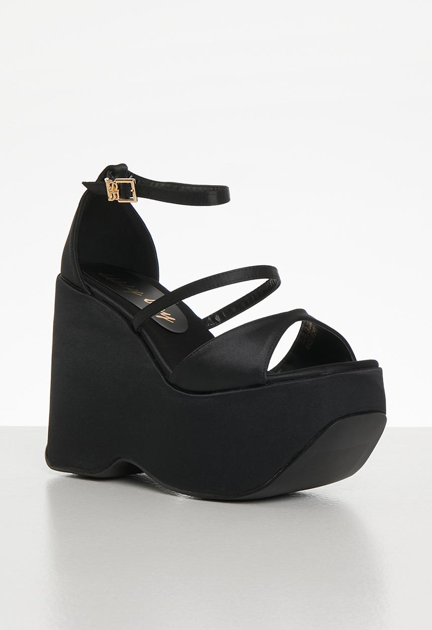 SISSY BOY - Strappy ever after heel - black