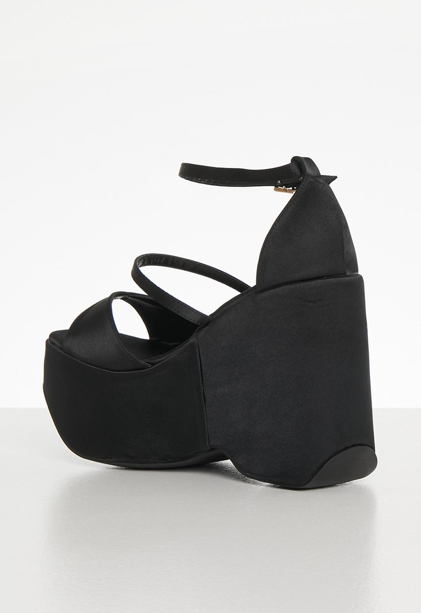 SISSY BOY - Strappy ever after heel - black