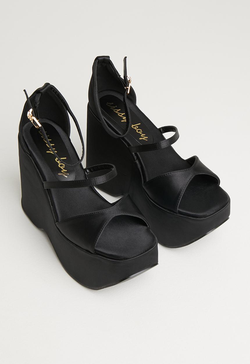 SISSY BOY - Strappy ever after heel - black