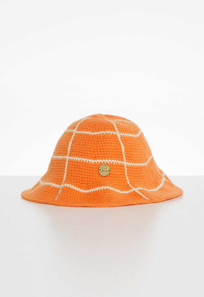 Simon and Mary - Crochet bucket hat - orange