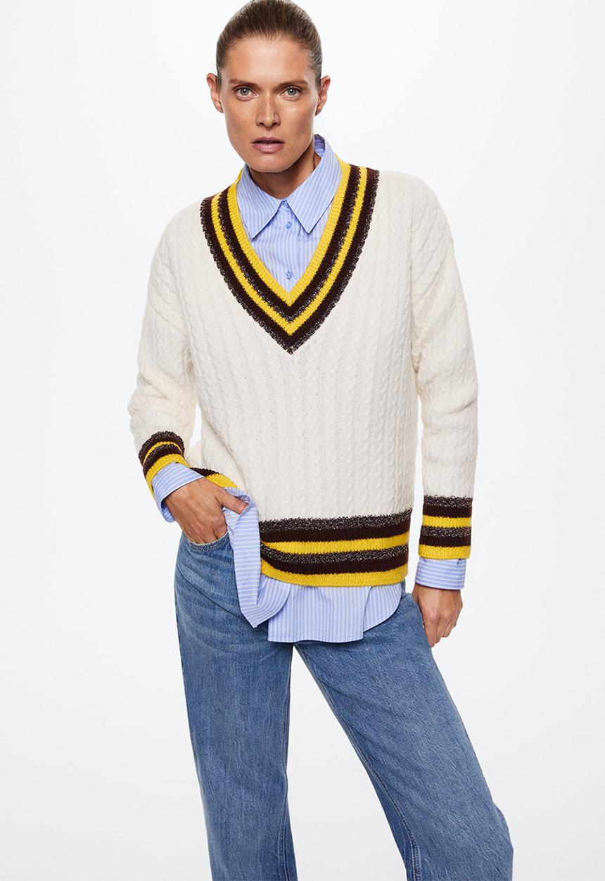 MANGO - Sweater univers - light beige