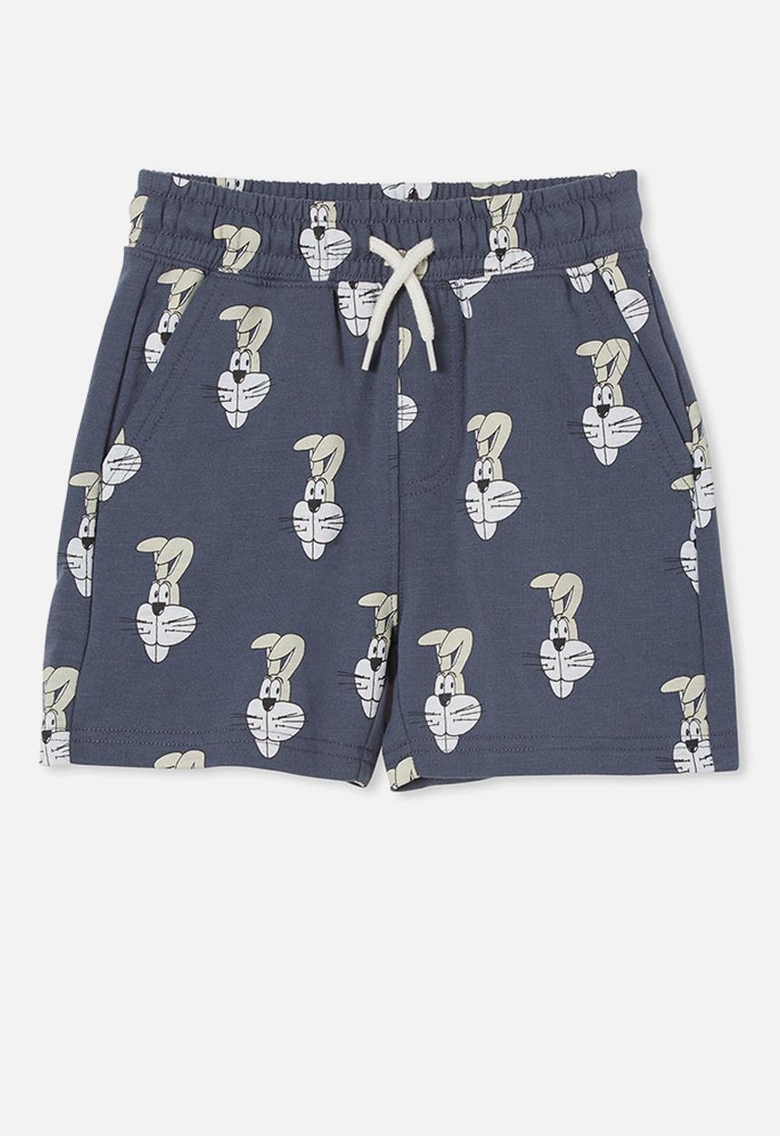 Cotton On - Henry slouch short - vintage navy & bunny face