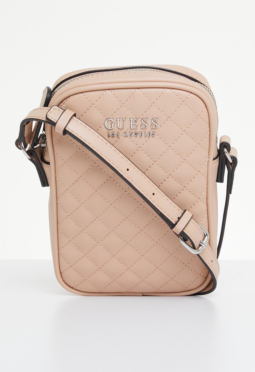GUESS - Ledger mini crossbody top zip - rose