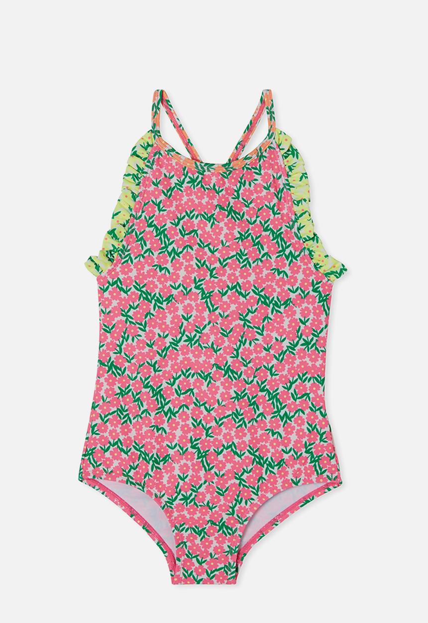 Cotton On - Della ruffle one piece - ditsy splice