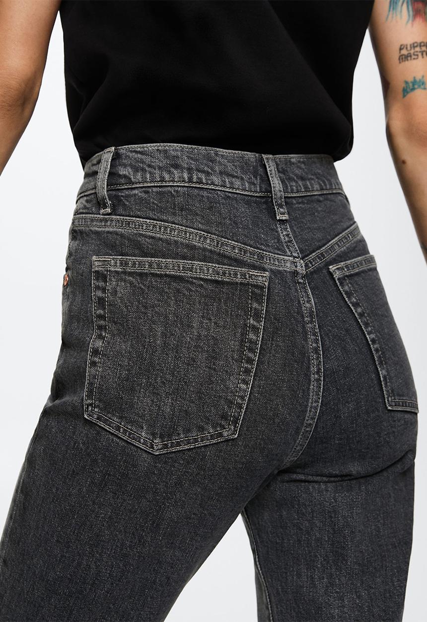 MANGO - Jeans claudia - open grey