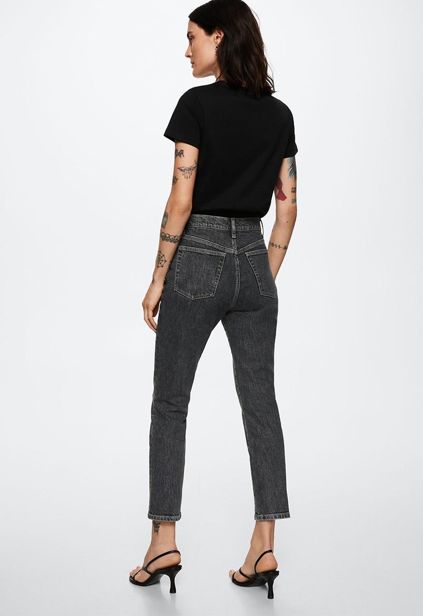 MANGO - Jeans claudia - open grey