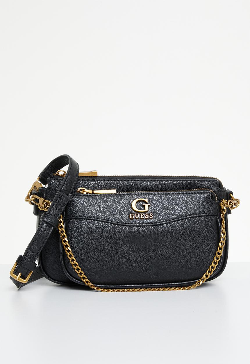 GUESS - Nell double pouch crossbody - black