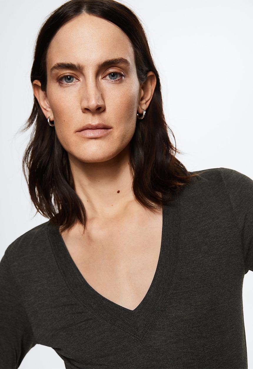 MANGO - T-shirt secondpi - dark grey