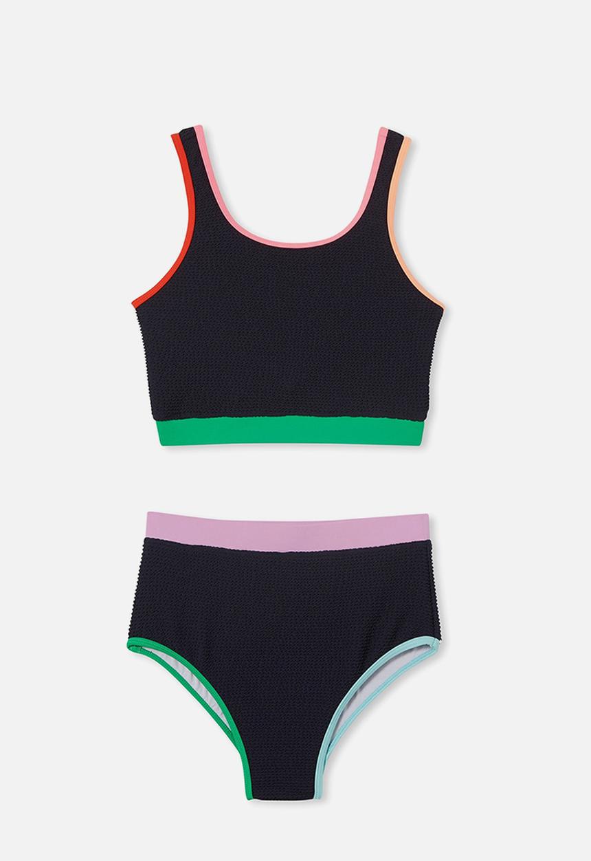 Cotton On - Jasmine swim bikini - navy blazer/rainbow