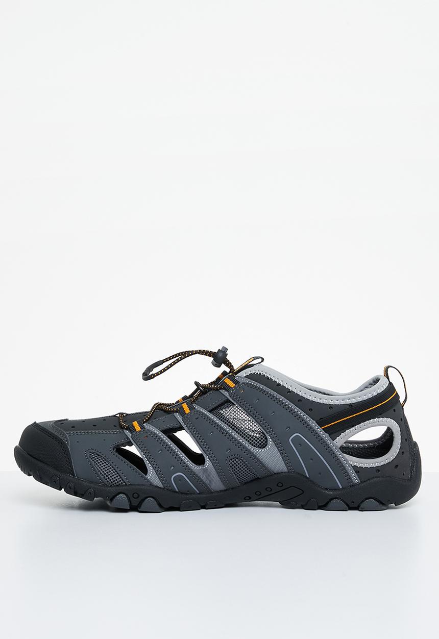 Hi-Tec - Tortola escape sandal - charcoal/grey/gold