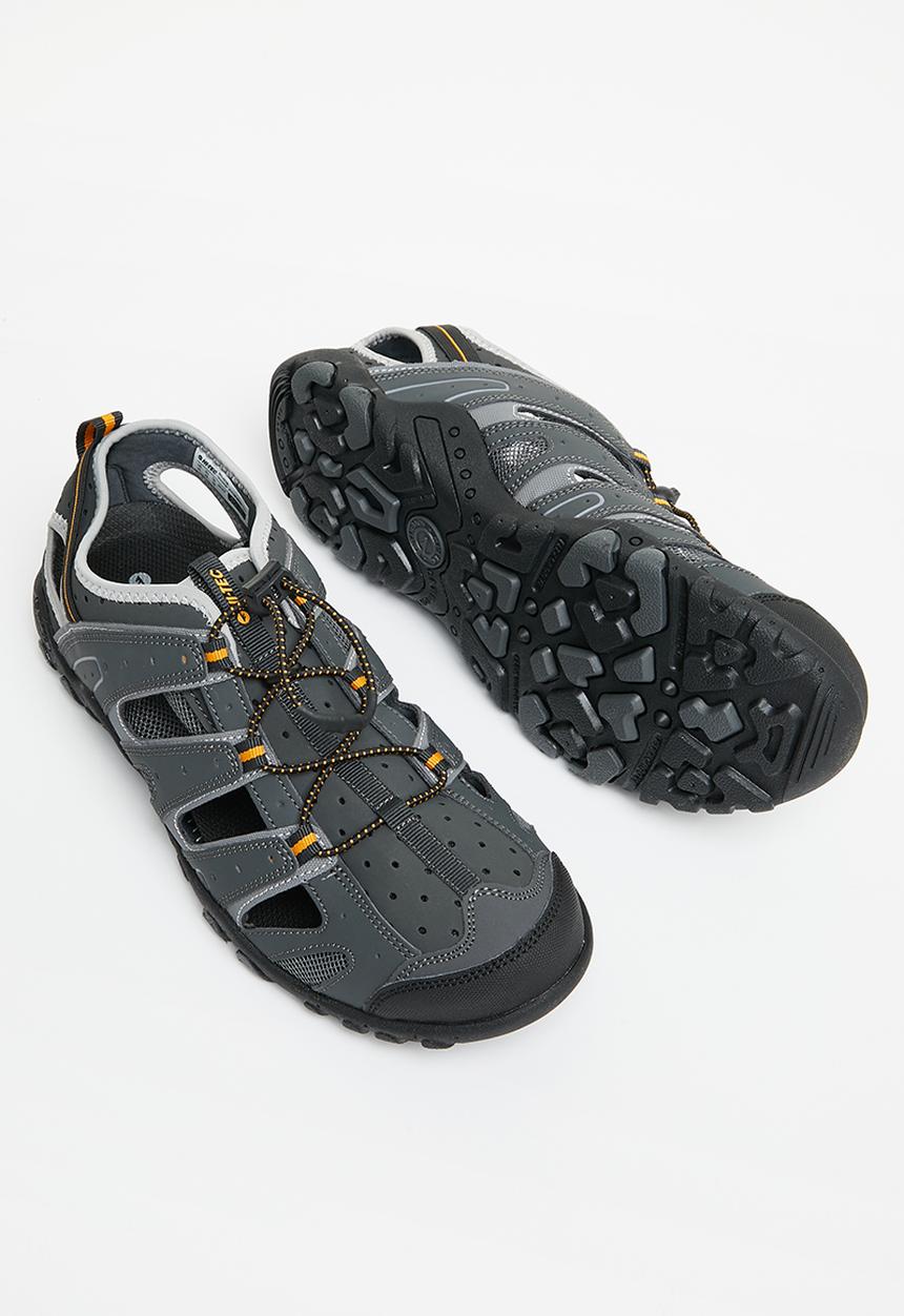Hi-Tec - Tortola escape sandal - charcoal/grey/gold