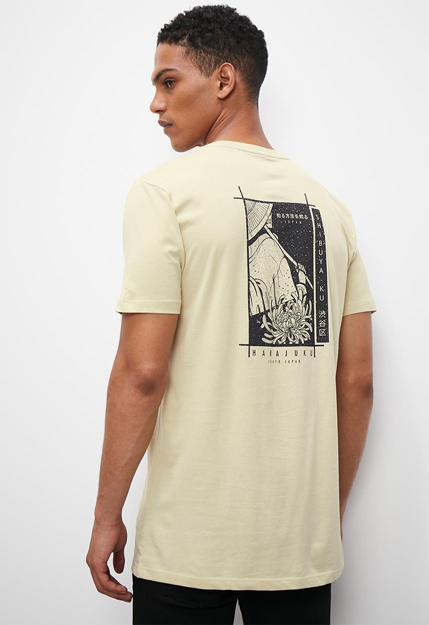 Superbalist - Harajuku graphic crew tee  - beige