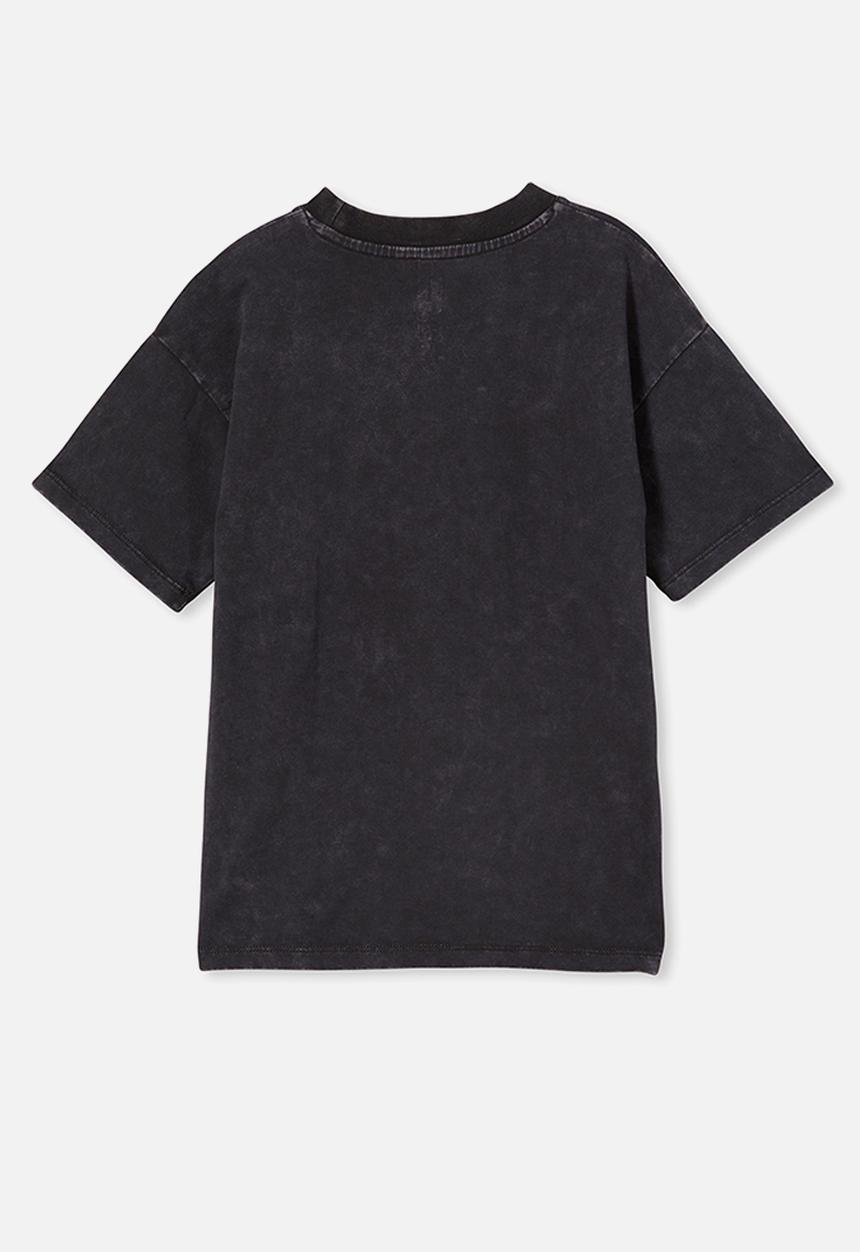 Cotton On - Stevie short sleeve embellished tee- phantom wash/always adore