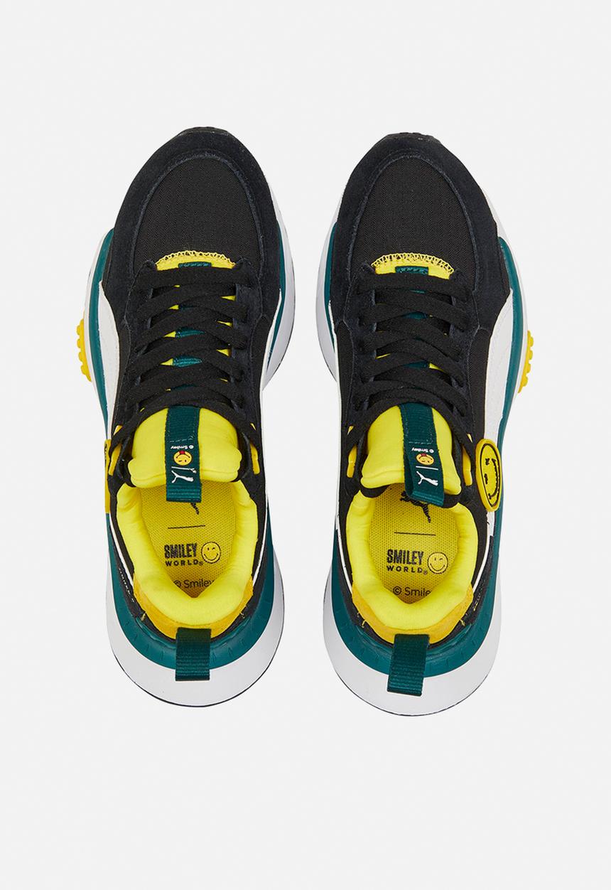 PUMA - Wr flex slip on smileyworld jr - puma black-puma white-vibrant yellow