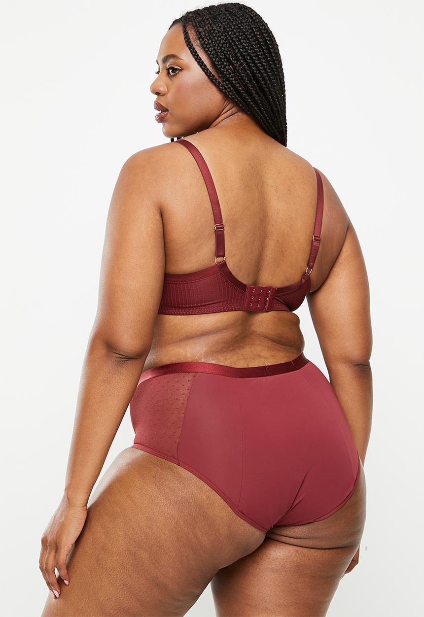 DORINA - Plus vega ecomoon 2 pack period panty - red