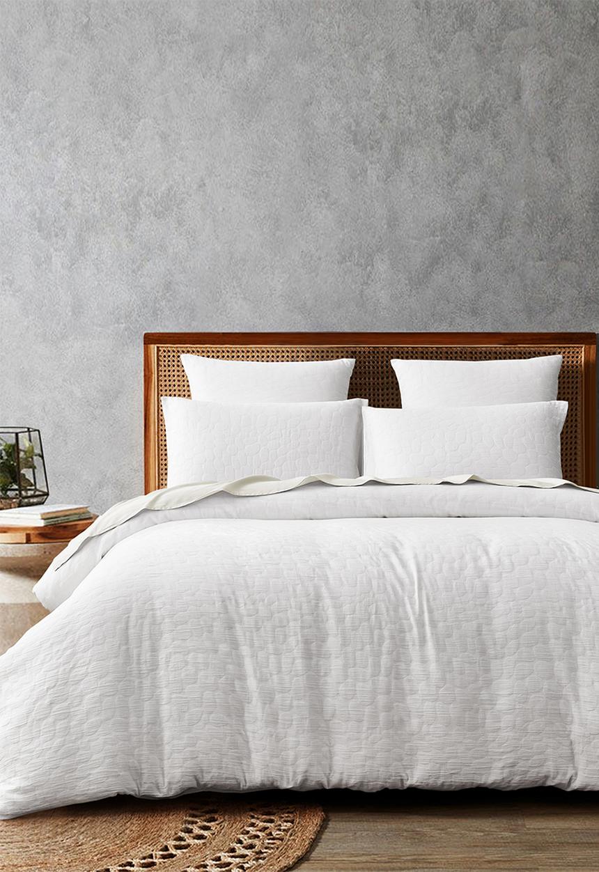 Linen House - Sherbet duvet cover set - white
