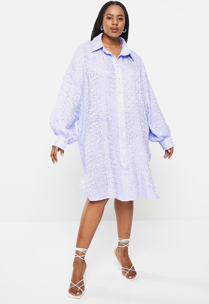 Glamorous - Plus shirt dress - powder blue