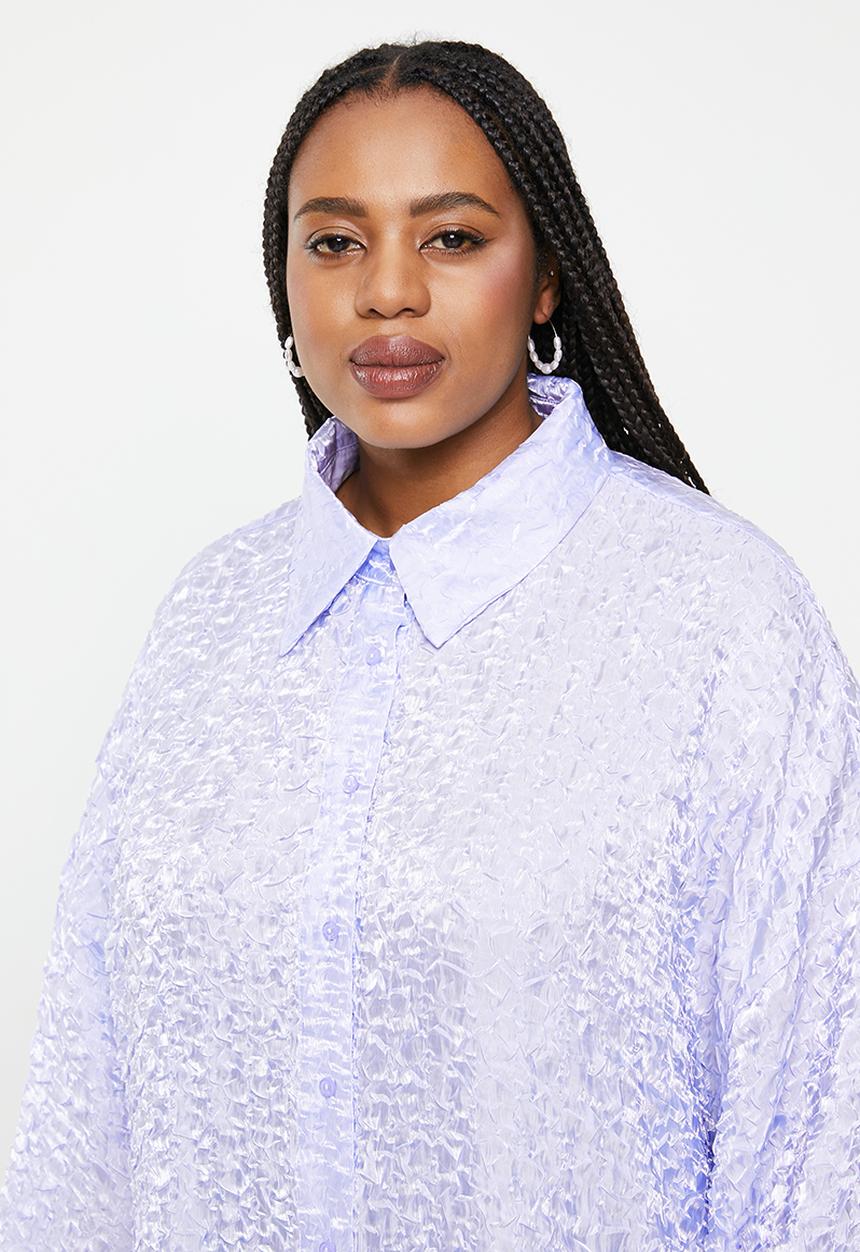 Glamorous - Plus shirt dress - powder blue