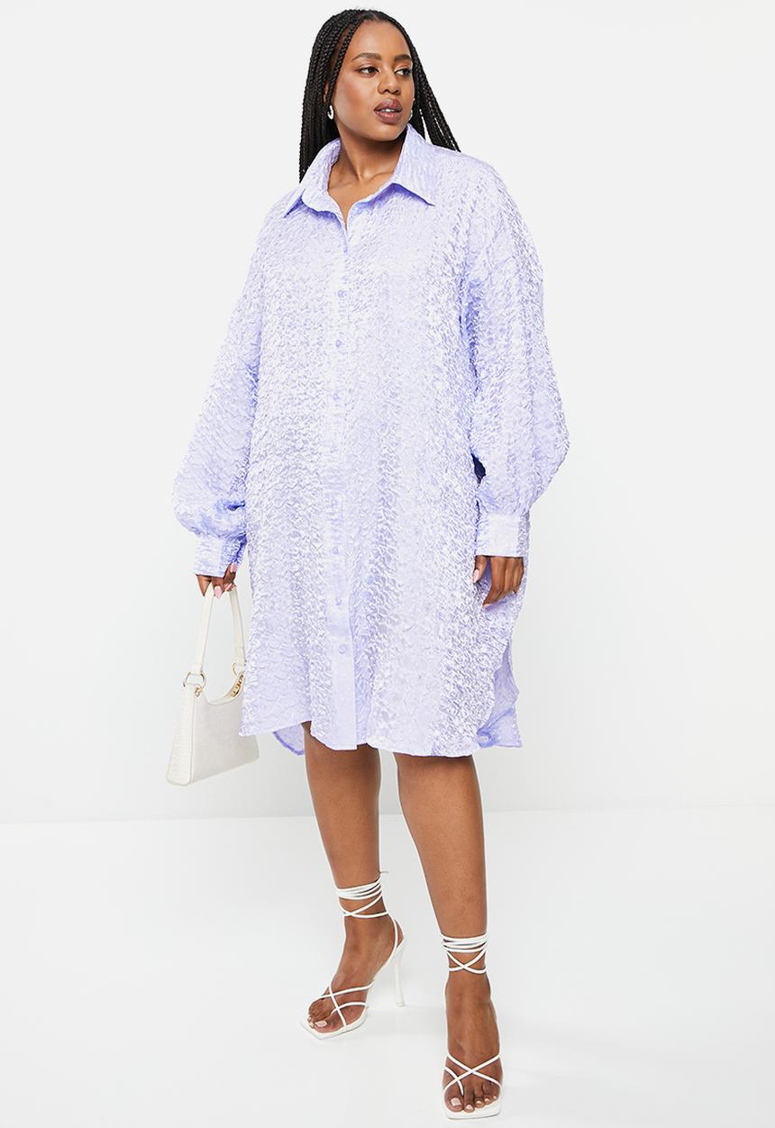 Glamorous - Plus shirt dress - powder blue