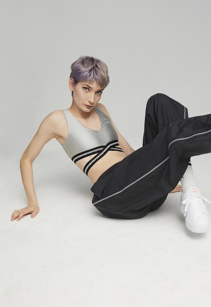 PUMA - Sq woven pants - puma black