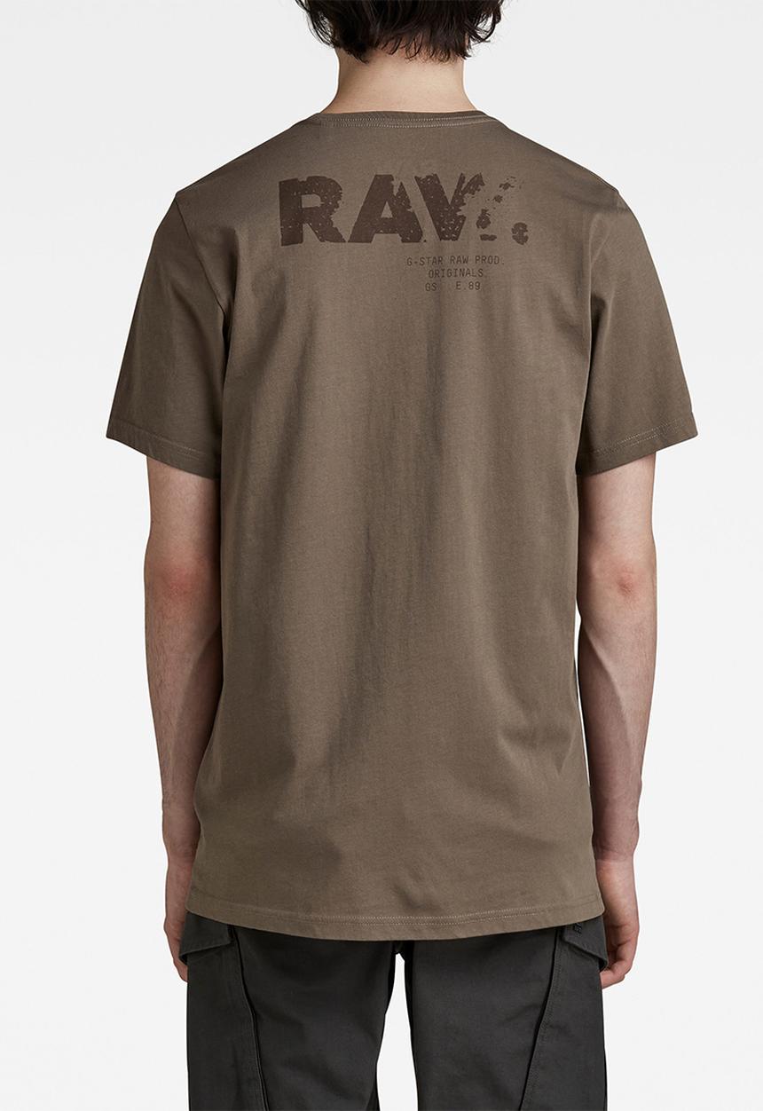 G-STAR - Faded raw back gr slim r t - turf