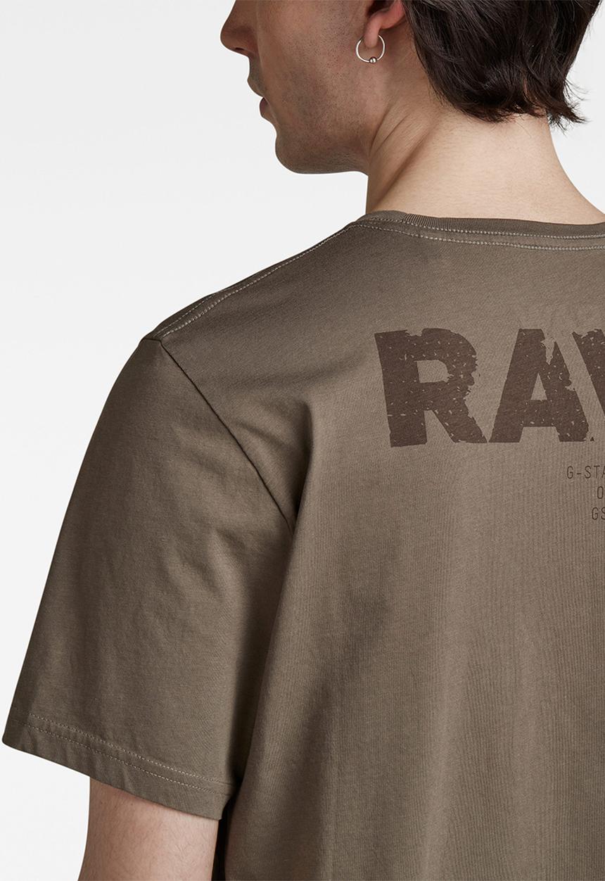 G-STAR - Faded raw back gr slim r t - turf