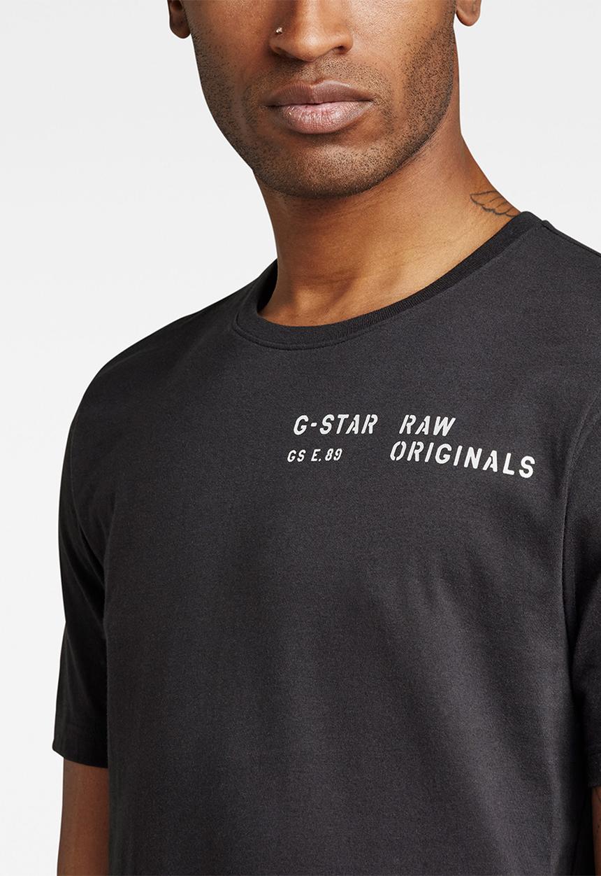 G-STAR - Multi stencil gr slim r t - dk black