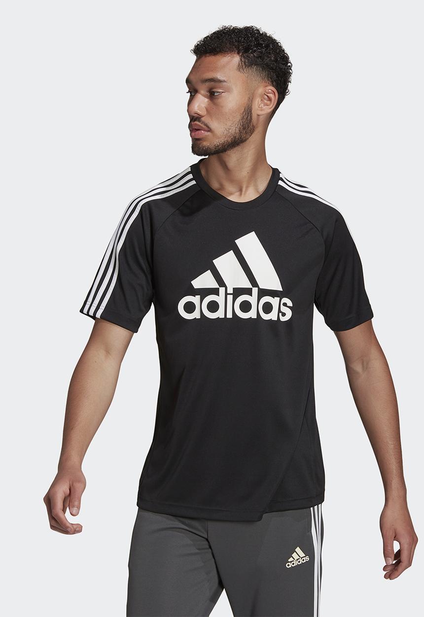 adidas Performance - AEROREADY Sereno logo tee- black/white