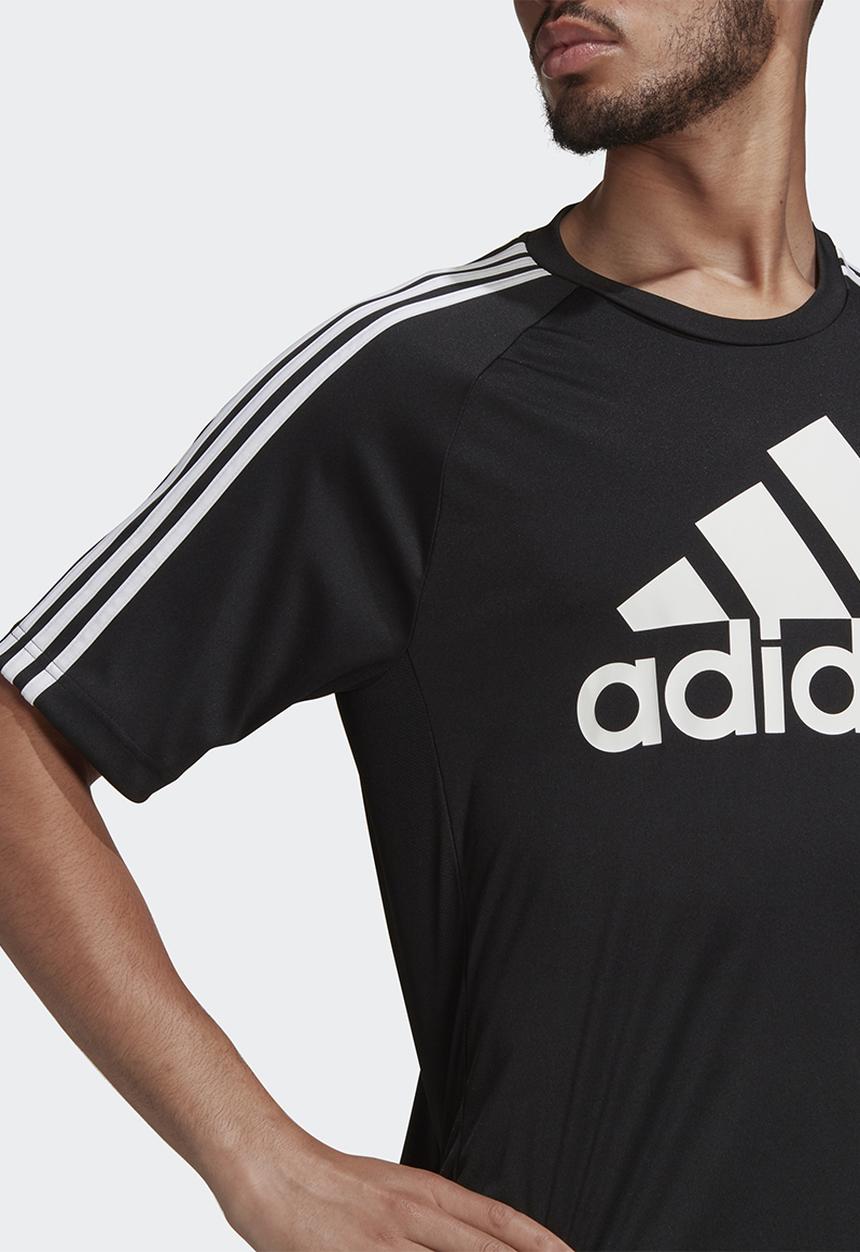 adidas Performance - AEROREADY Sereno logo tee- black/white
