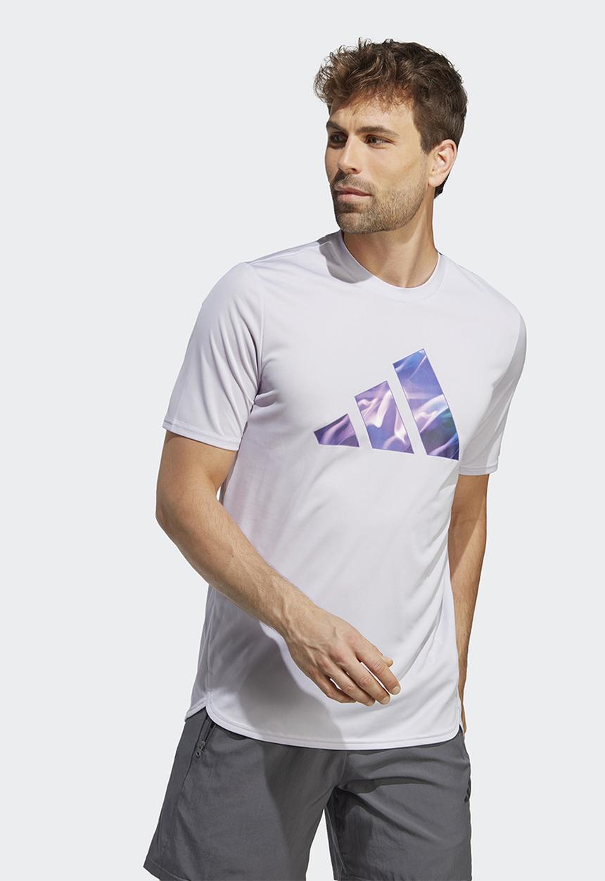 adidas Performance - Designed for Movement HIIT training tee - silver dawn/black