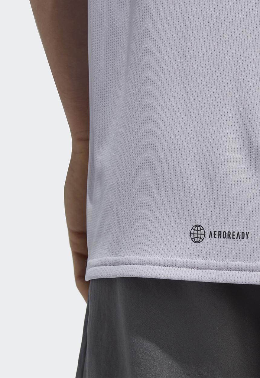adidas Performance - Designed for Movement HIIT training tee - silver dawn/black