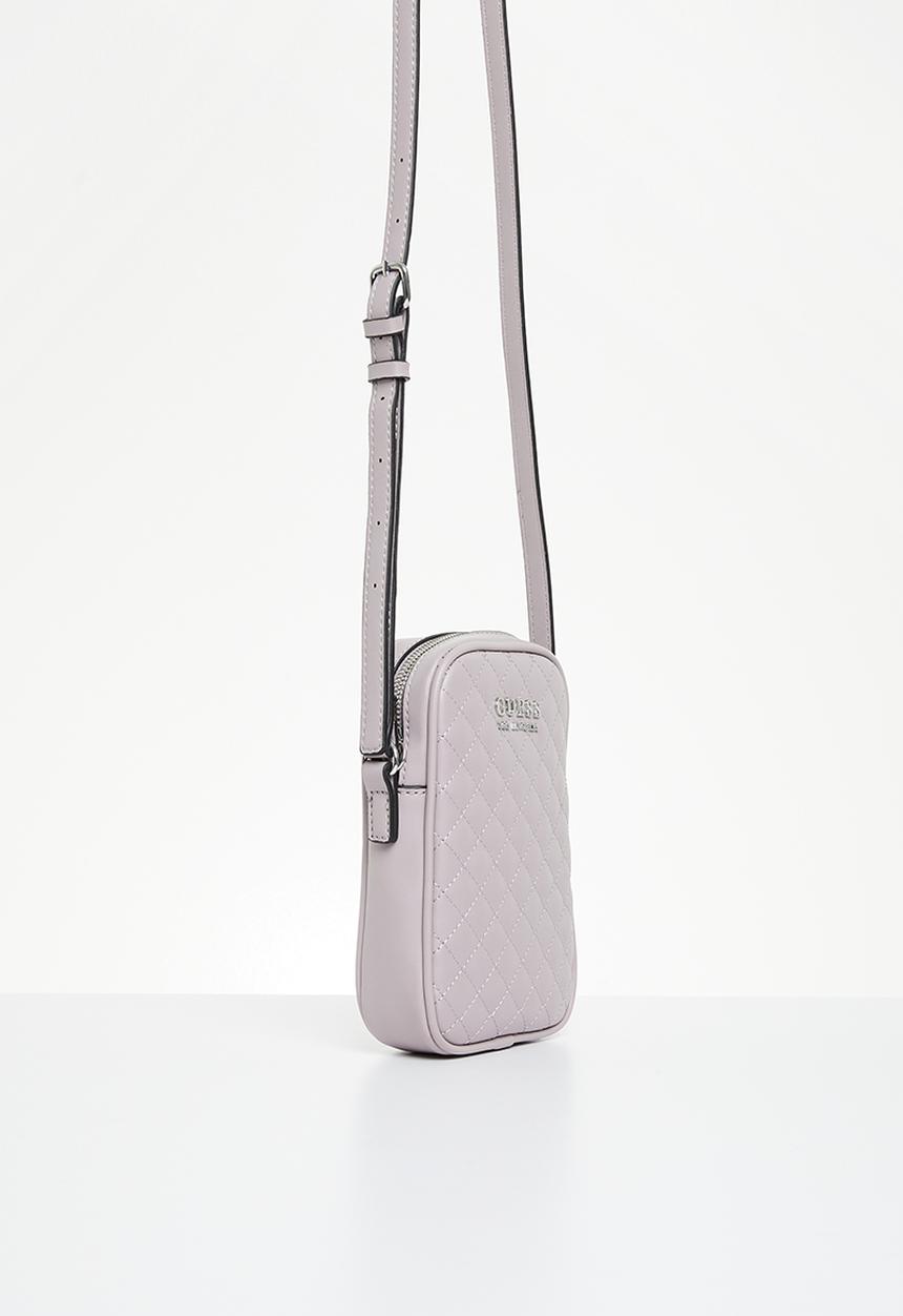 GUESS - Ledger mini crossbody top zip - lavender