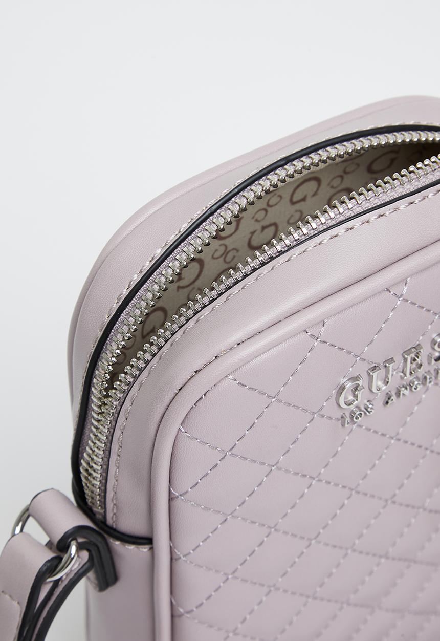 GUESS - Ledger mini crossbody top zip - lavender
